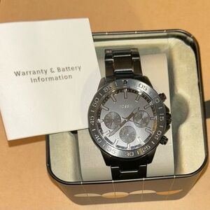 Fossil Gunmetal black Chronograph Bracelet Watch